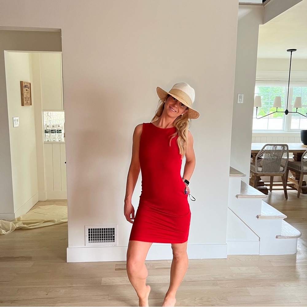 Backless red dress Lulus